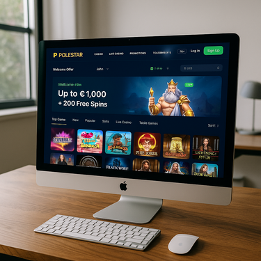 PoleStar Casino Desktop Interface - Modernes Design und Navigation